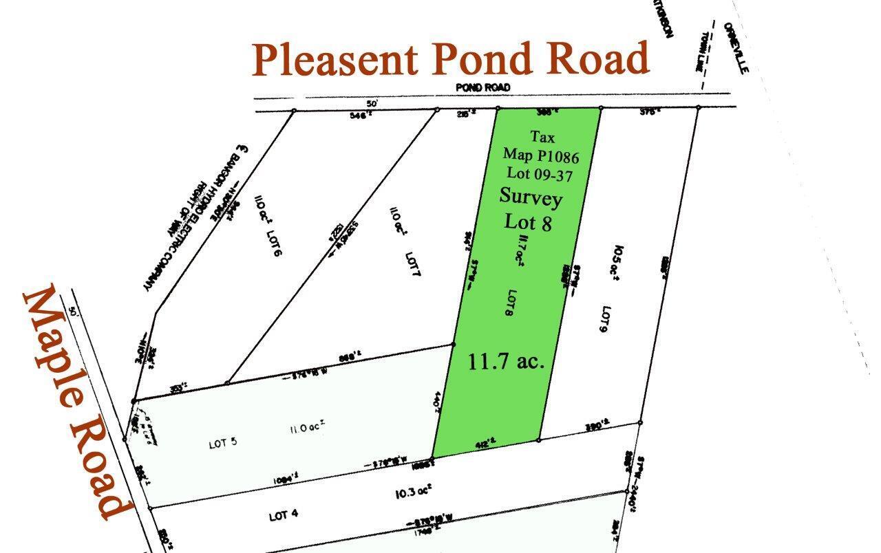 Lot 8 Pleasant Pond Road Milo, ME 04463 - Photo 3 of 15 Survey - Lot 8 - 09-37_cr 2