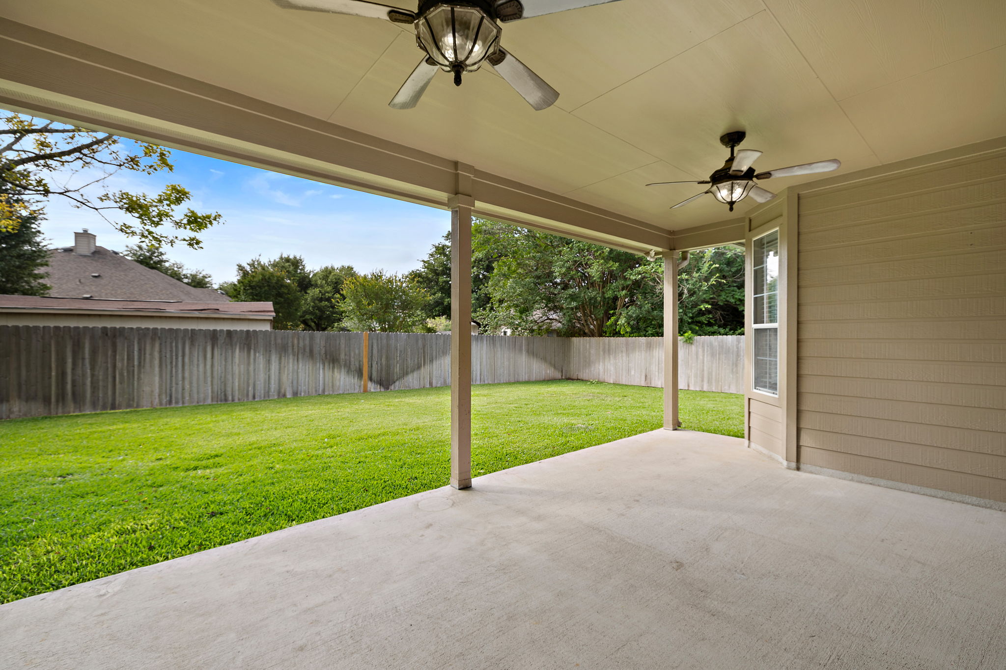 1115 Canyon Maple Road Pflugerville, TX 78660 - Photo 29 of 34 Large covered back patio, wired for a hot tub