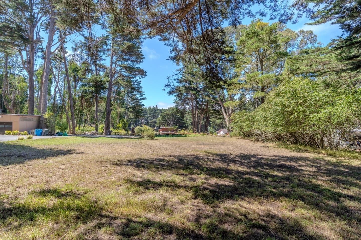 End Of End Of Hermosa Road Montara, CA 94037 - Photo 13 of 16 a view of dirt yard with a large trees