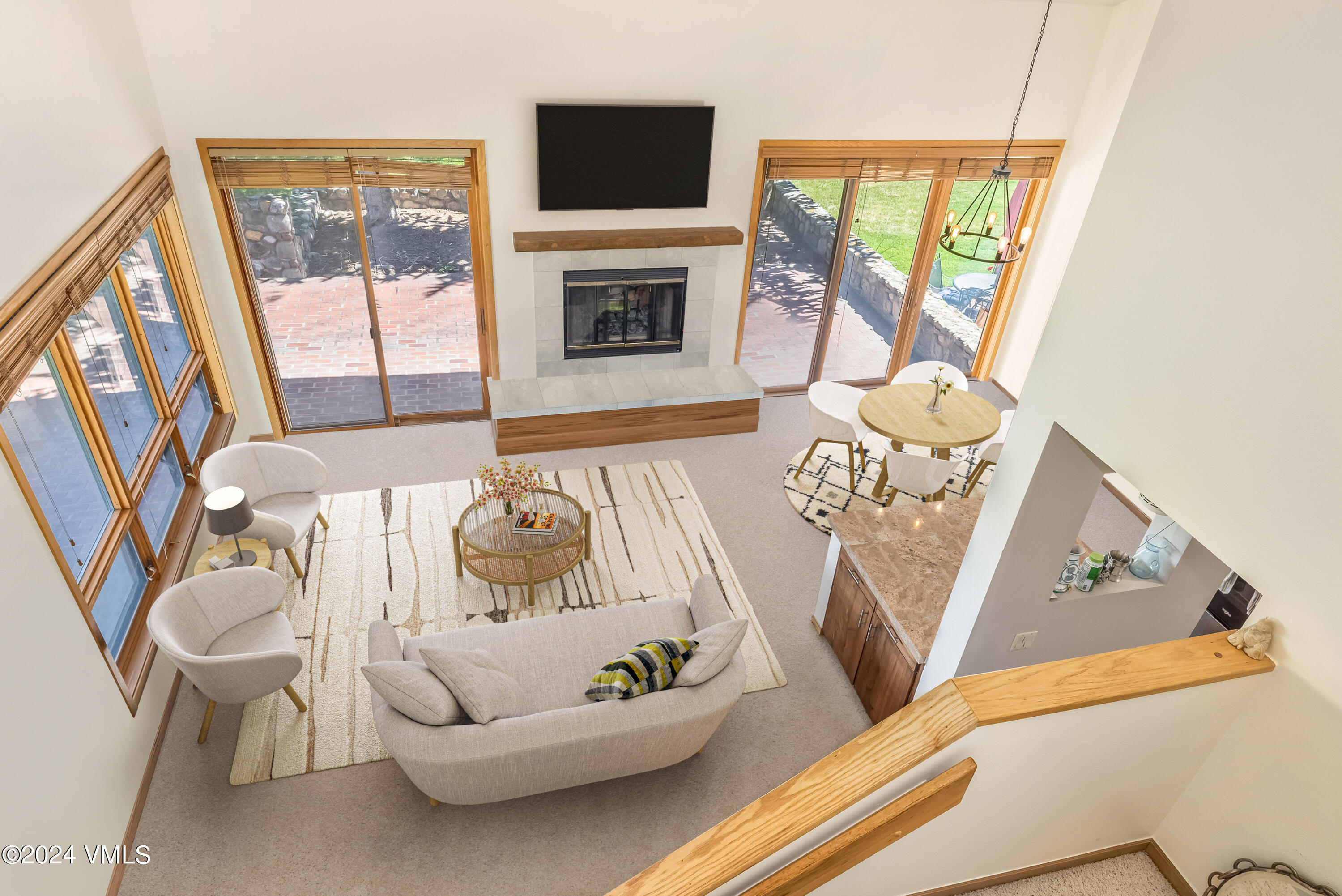 1121 Berry Creek Road, Unit C7 Edwards, CO 81632 - Photo 4 of 15 Virtually staged living room