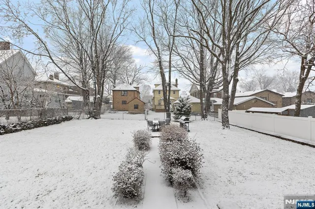 a view of a snow on the side of a road