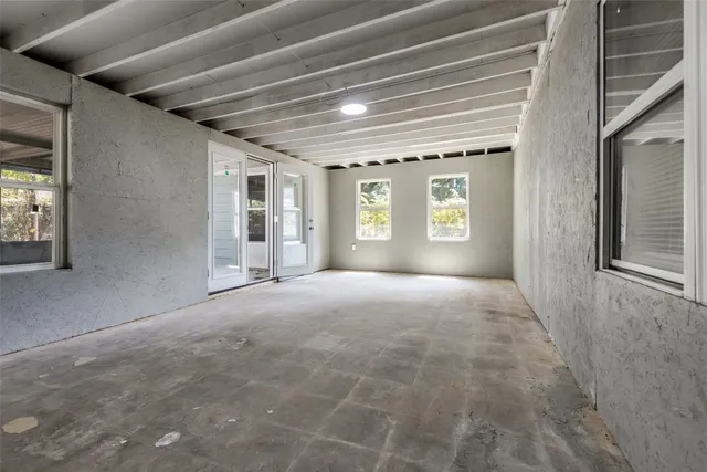 a view of livingroom with natural light