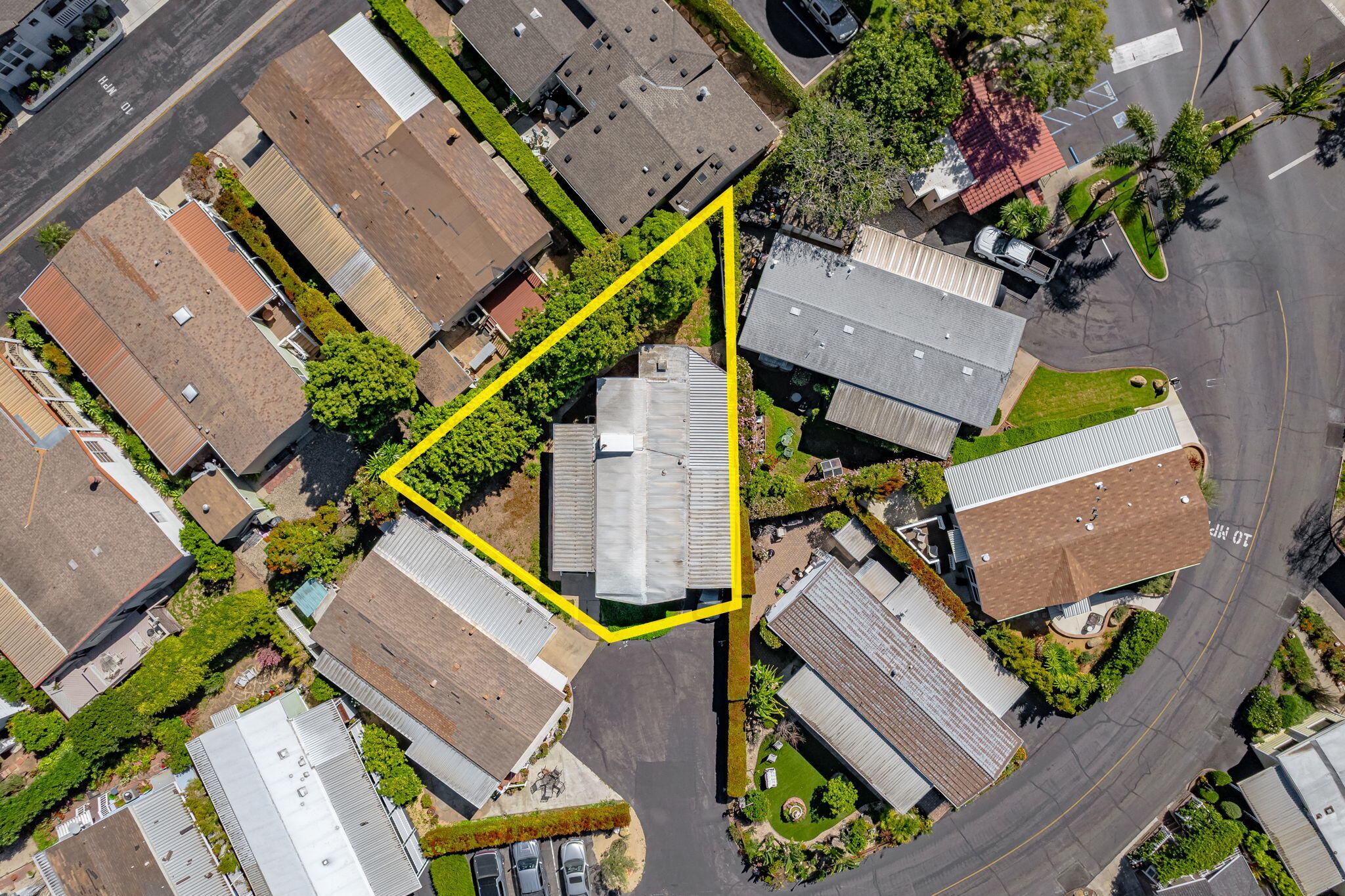 333 Old Mill Road, Unit 54 Santa Barbara, CA 93110 - Photo 2 of 13 an aerial view of a house with a yard