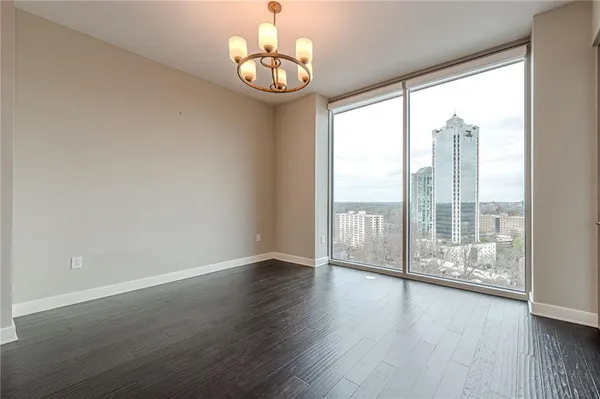 a view of a city from a balcony