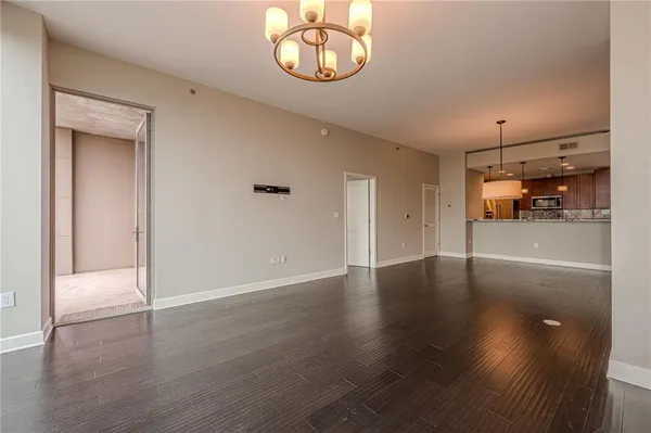 a view of a city from a balcony