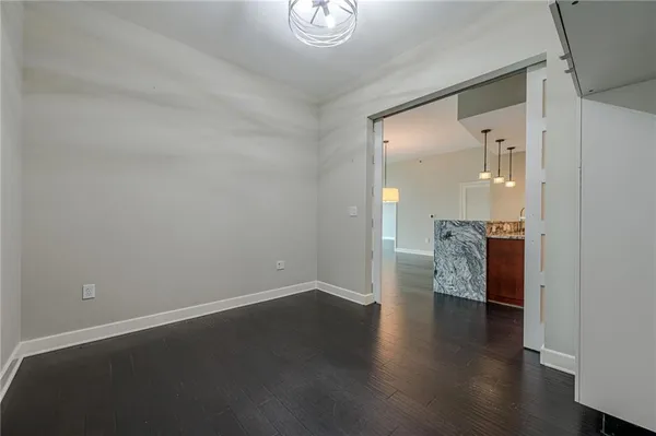 wooden floor in a room