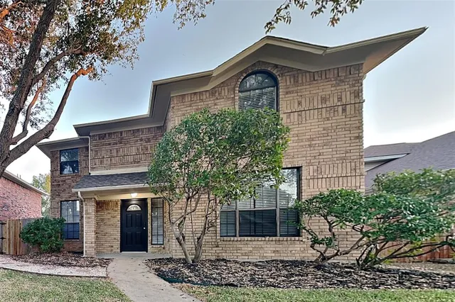 a front view of a house