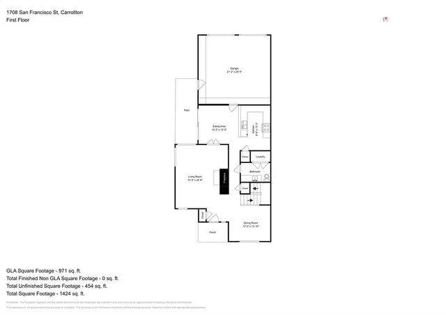 $2,500 | 1708 San Francisco Street, Carrollton, TX 75007