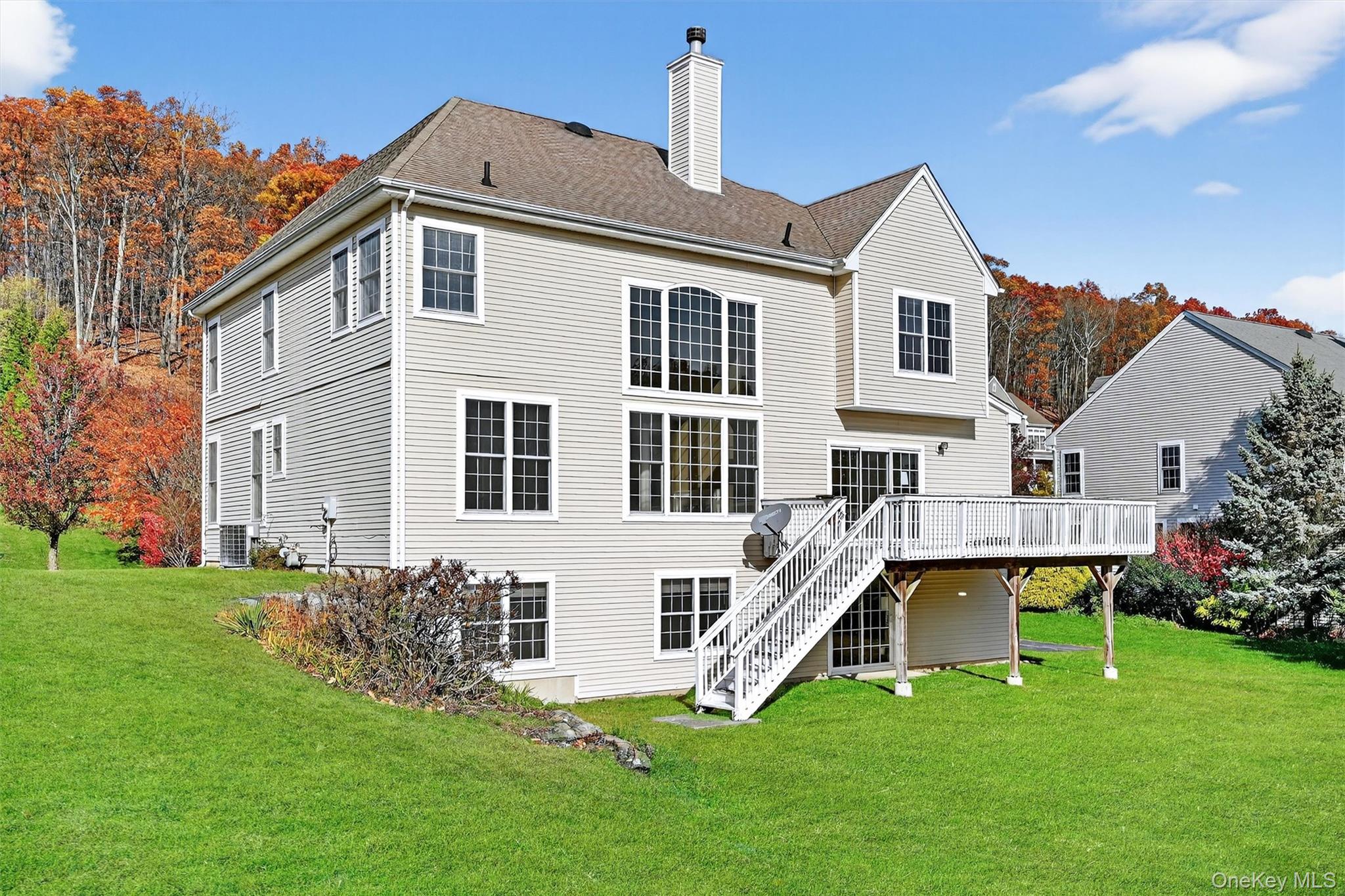 12 Heather Ridge Highland Mills, NY 10930 - Photo 34 of 41 a aerial view of a house with a yard