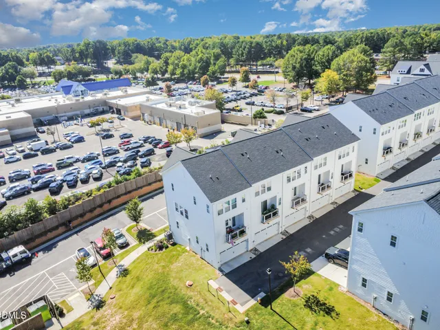 an aerial view of a city