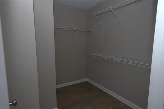 a empty walk in closet