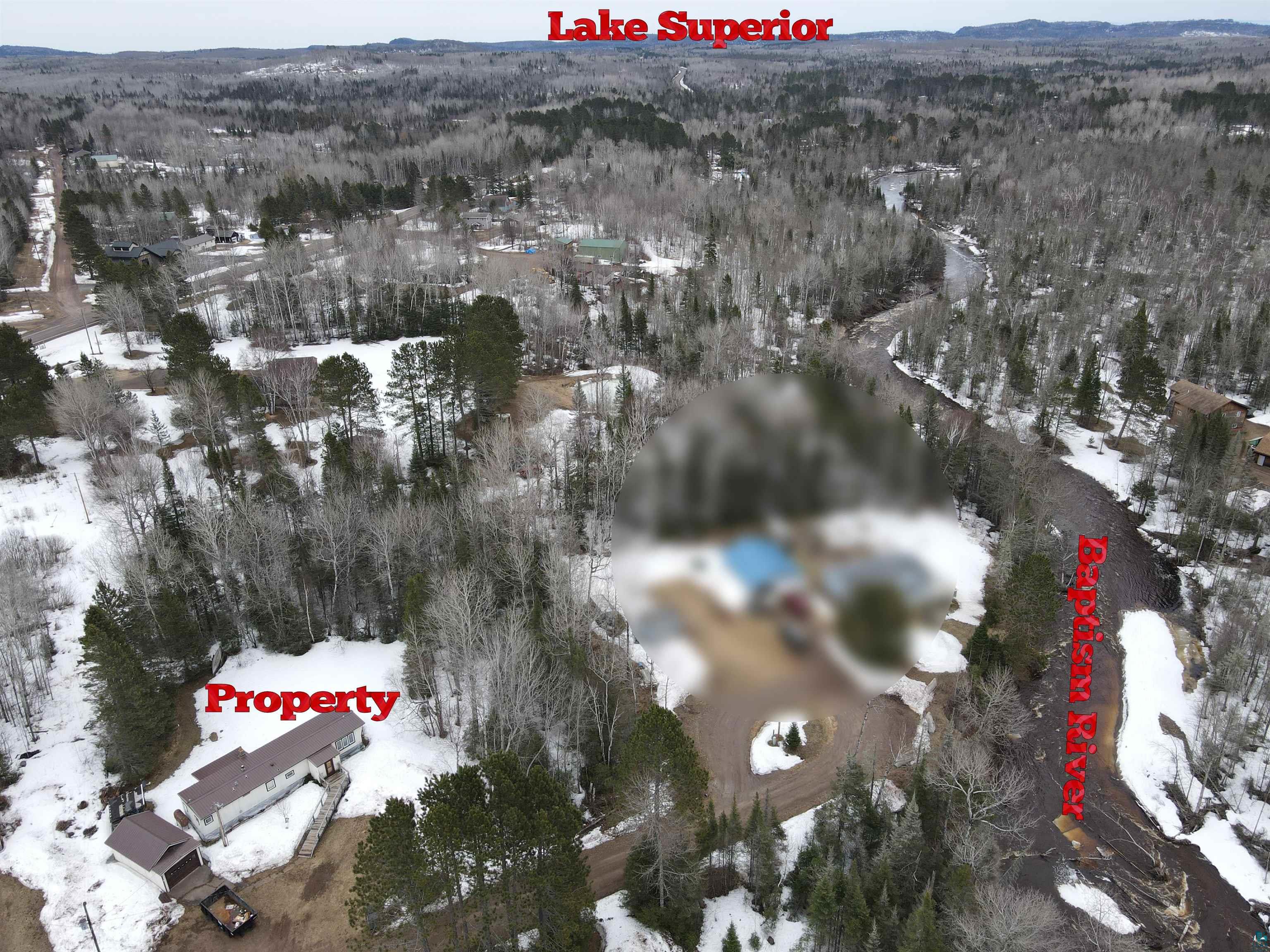 6800 Salveson Road Finland, MN 55603 - Photo 19 of 20 Snowy aerial view featuring a forest view