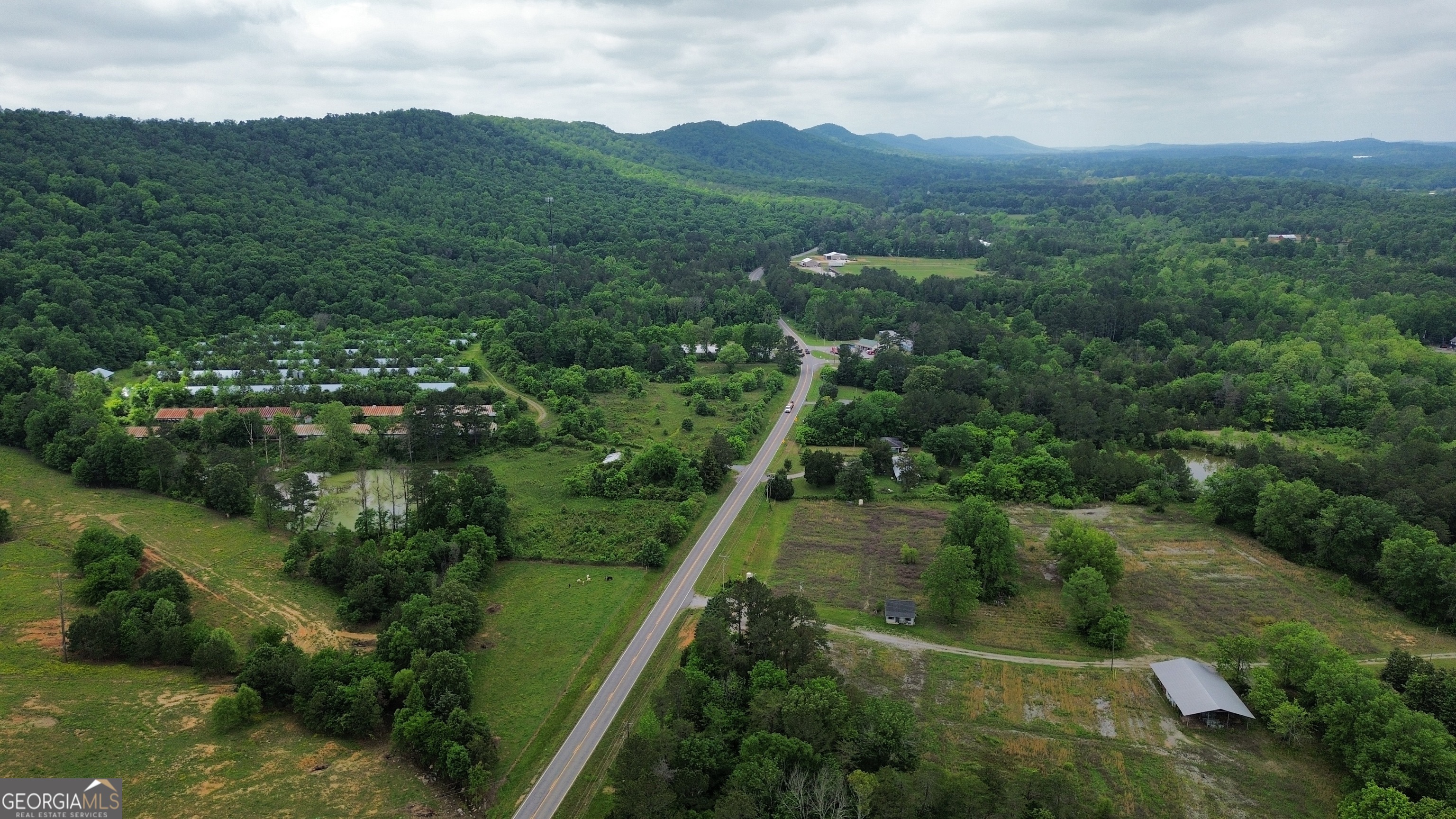 0 Hwy 151 Ringgold, GA 30736 - Photo 7 of 19 an aerial view of residential houses with outdoor space and trees