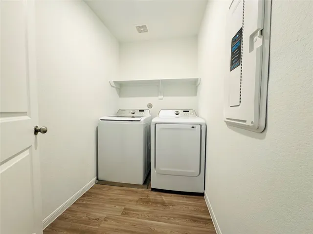 a house view with a garden space