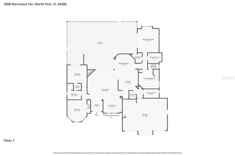 $1,250,000 | 3000 Narcissus Terrace, North Port, FL 34286