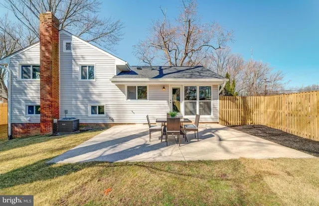 a view of a house with a patio