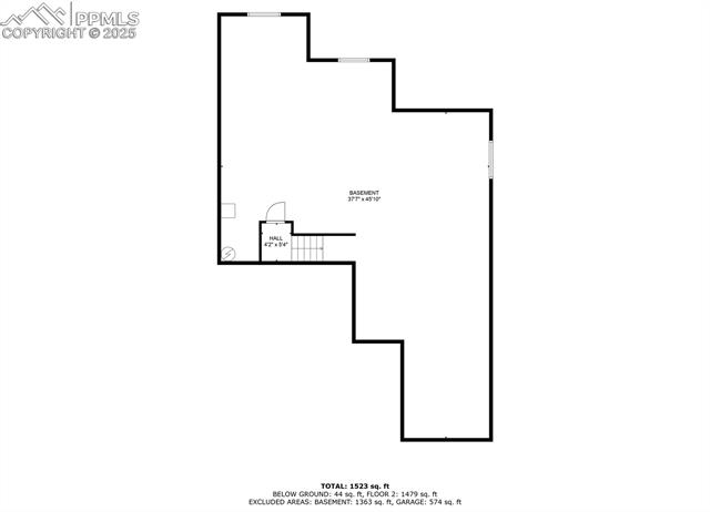6854 Red Cardinal Loop Colorado Springs, CO 80908 - Photo 36 of 37 Basement floor plan