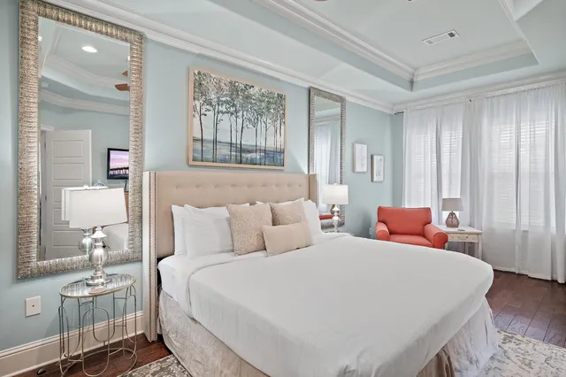 a view of a car park in front of a building