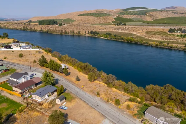 a view of lake and mountain
