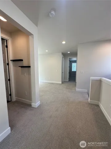 a view of a livingroom with a staircase