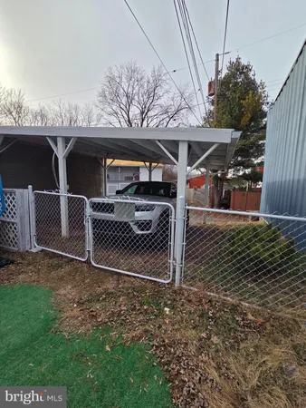 a view of a car garage