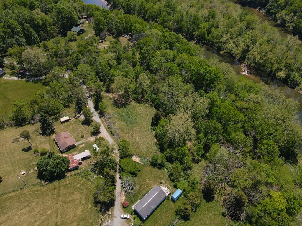 404 Baker Island Road Max Meadows, VA 24360 - Photo 61 of 66 an aerial view of residential house with outdoor space and trees all around