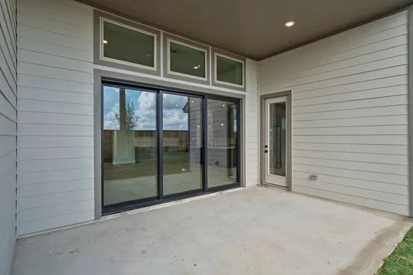 a view of an entrance to house