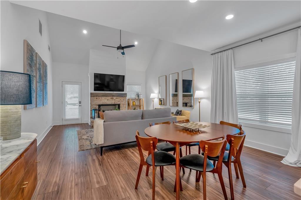 44 Puckett Road Emerson, GA 30137 - Photo 24 of 39 a view of a dining room with furniture window and wooden floor