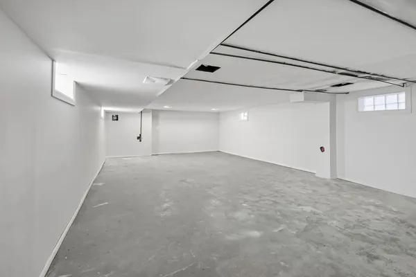a view of a room with an empty space