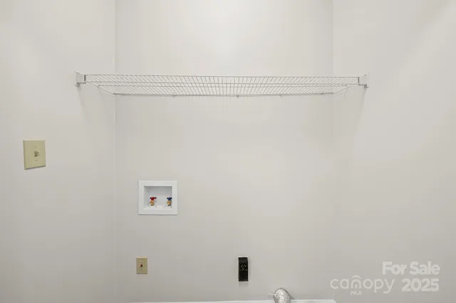 a close up view of racks on the wall