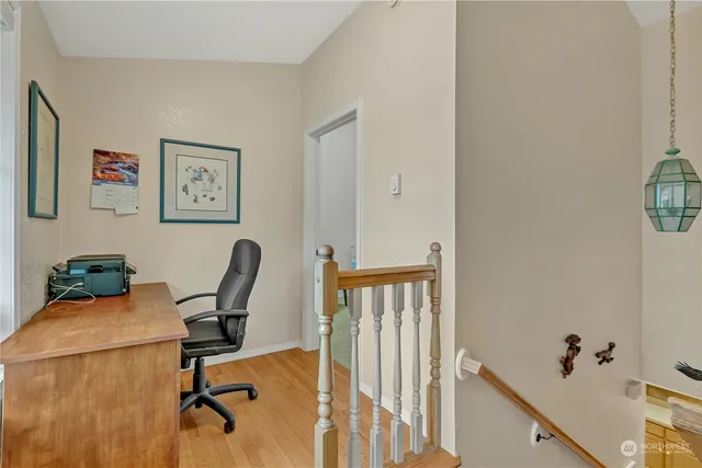 a view of a workspace with a window