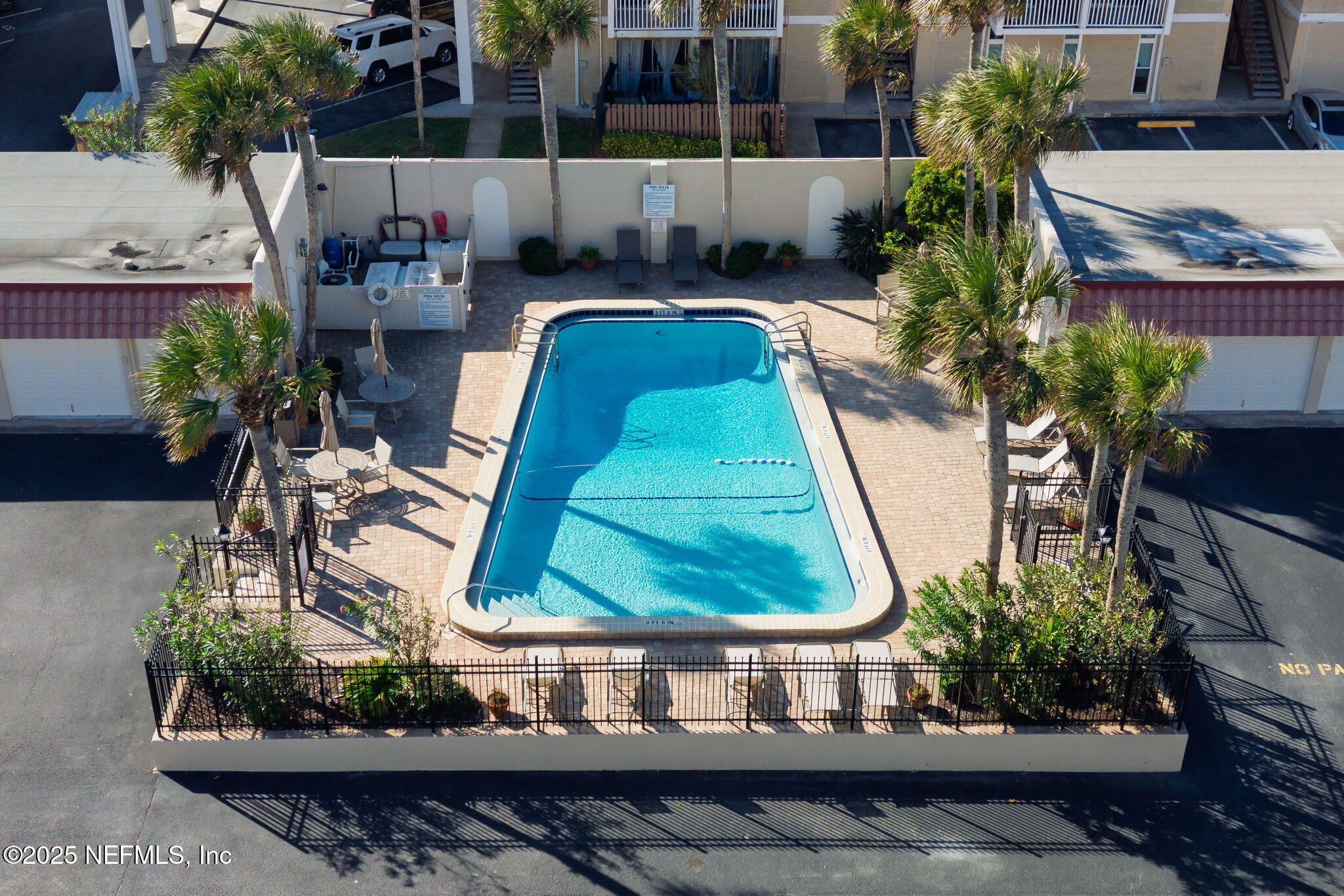 10 10th Street, Unit 2 Atlantic Beach, FL 32233 - Photo 7 of 43 an aerial view of a swimming pool