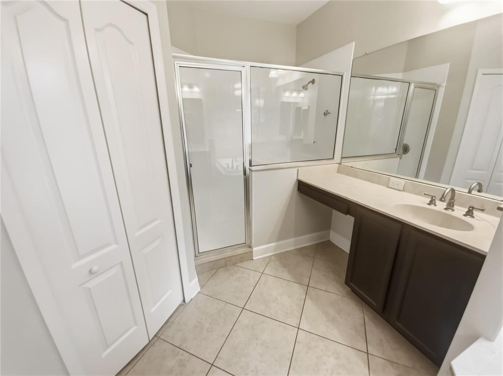 4307 Rustic Pine Place Wesley Chapel, FL 33544 - Photo 25 of 38 a bathroom with a shower and a sink