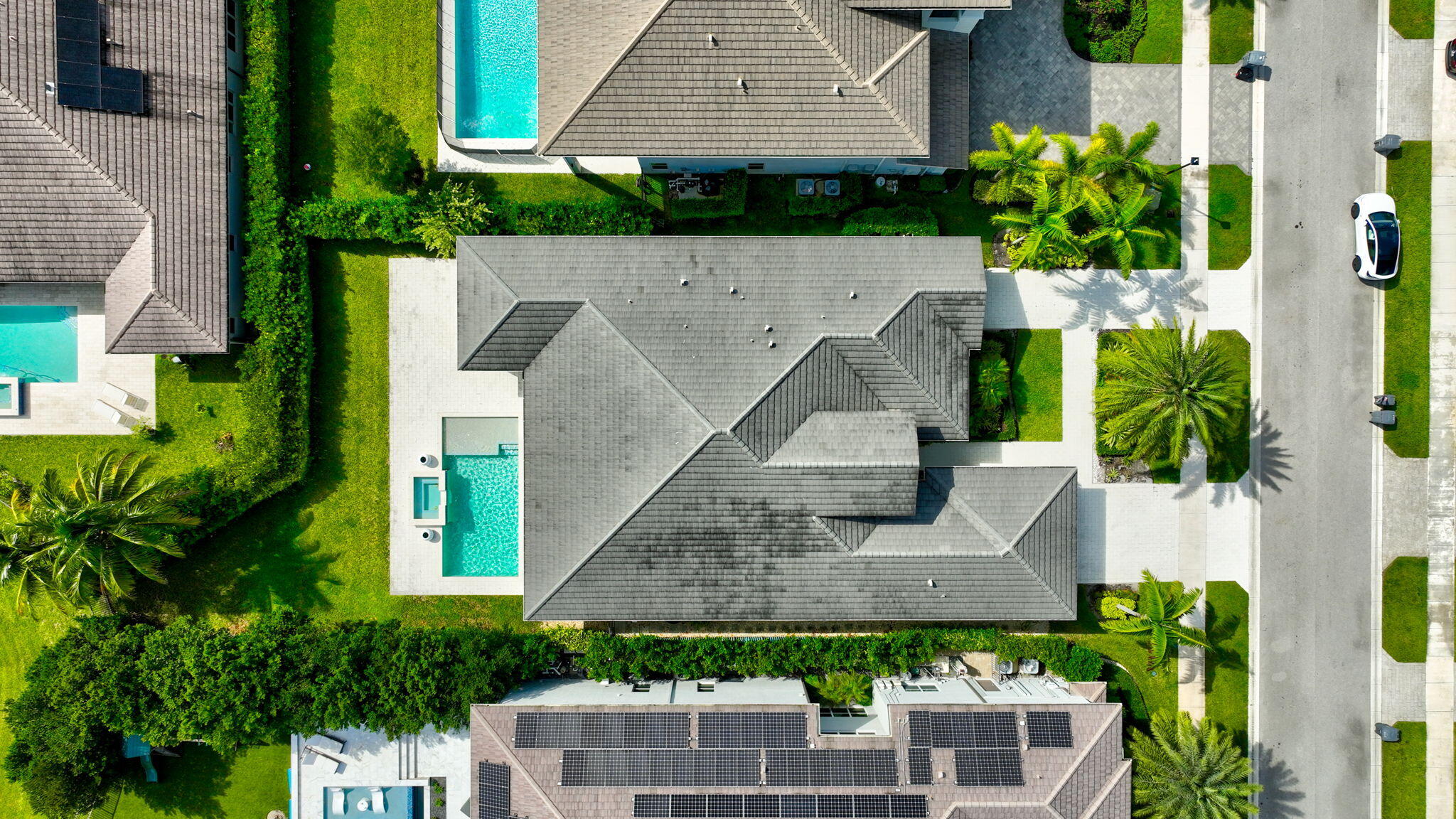 19886 Meadowside Lane Boca Raton, FL 33498 - Photo 73 of 84 a aerial view of a house with a yard and potted plants