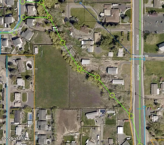 an aerial view of a residential building