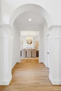 a view of backyard with green space