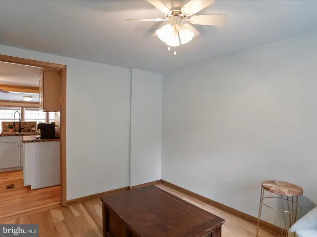a view of a living room with furniture