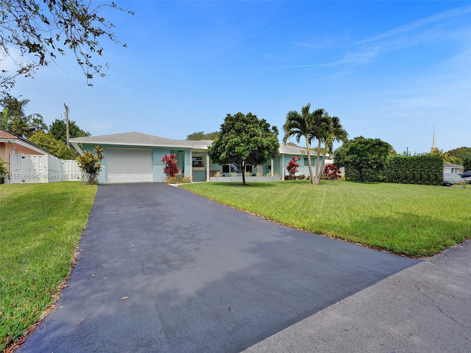 3445 Fillmore Street Hollywood, FL 33021 - Photo 69 of 76 a view of a house with a big yard