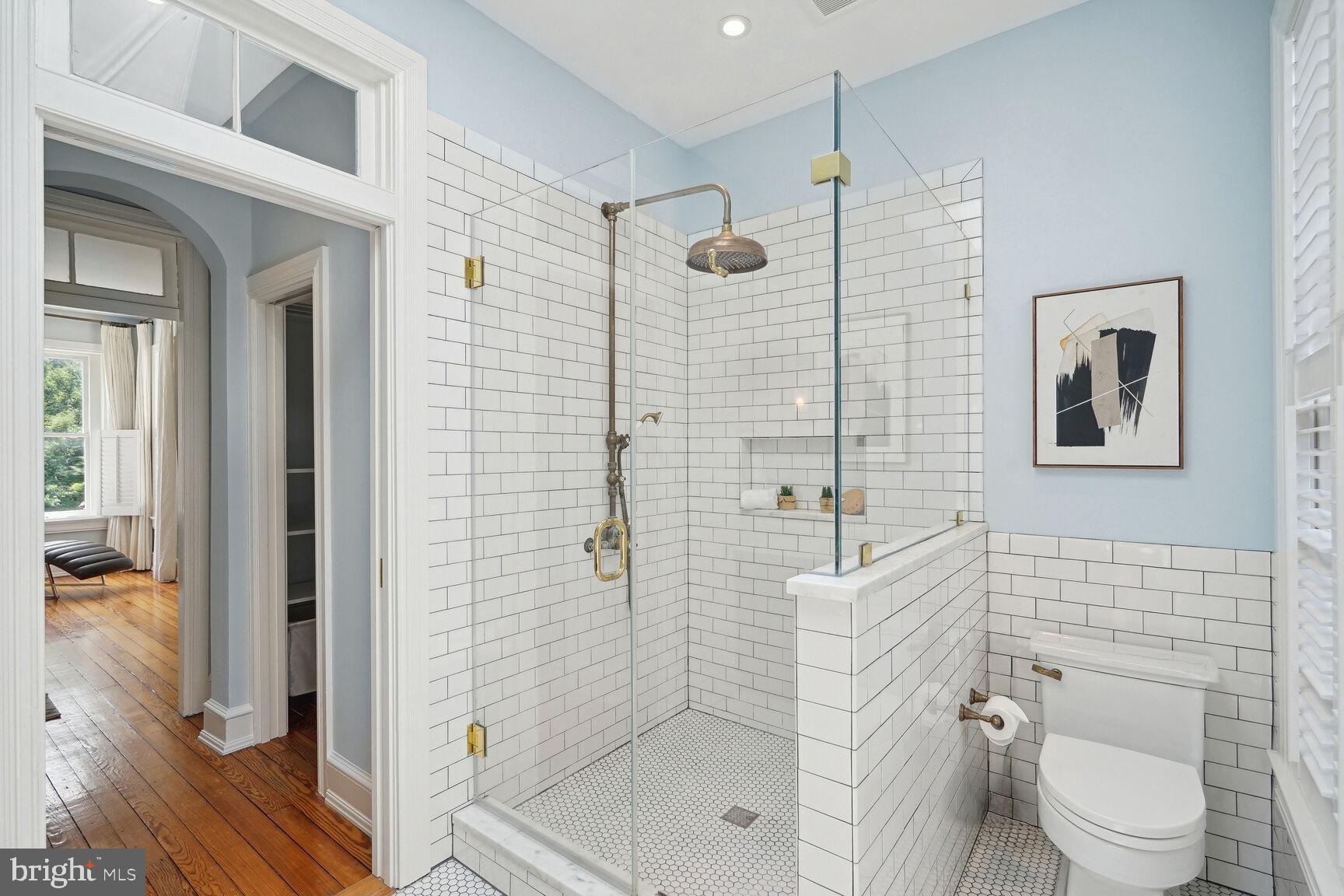 1102 East Capitol Street Northeast Washington, DC 20002 - Photo 14 of 28 Spa-like Primary Bathroom with standing shower