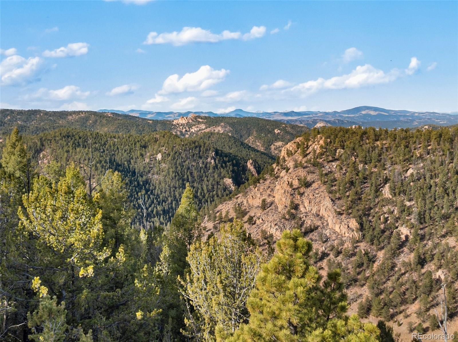111 Blue Spruce Road Divide, CO 80814 - Photo 40 of 46 a view of a city with mountains in the background