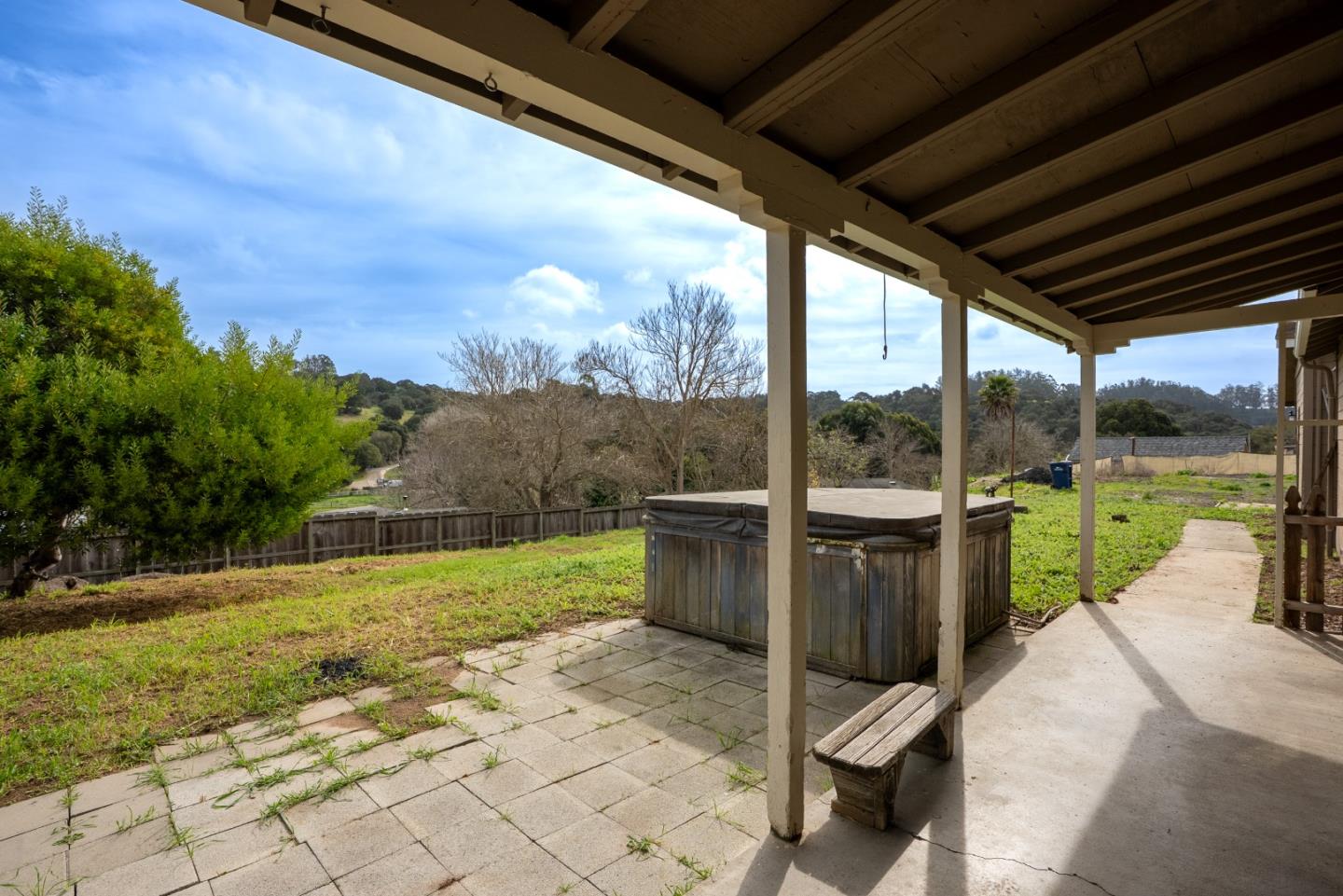 17918 Pesante Road Prunedale, CA 93907 - Photo 31 of 35 a view of a porch with chairs and backyard
