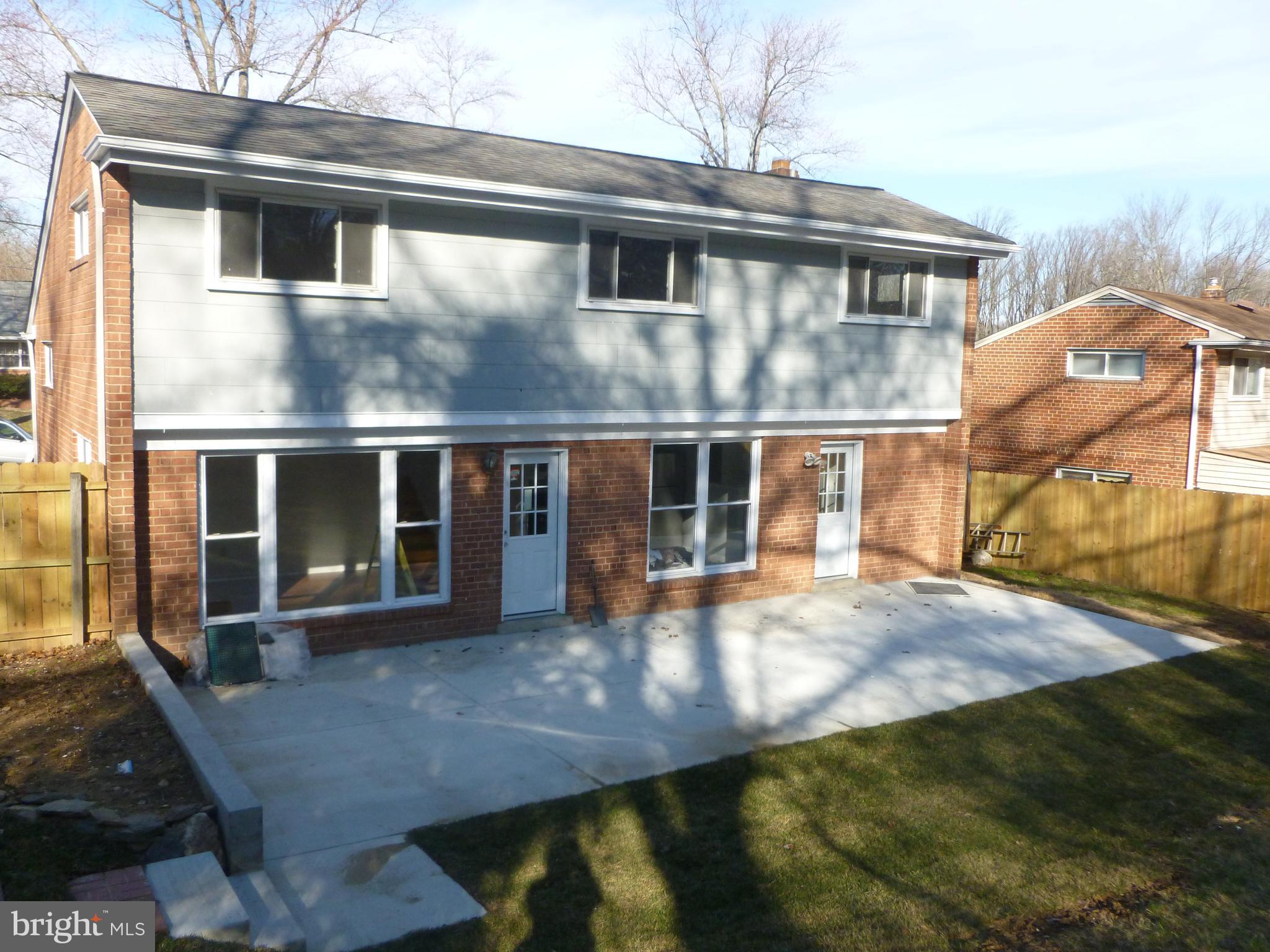 3706 Leverton Street Silver Spring, MD 20906 - Photo 24 of 34 Rear exterior with New Patio