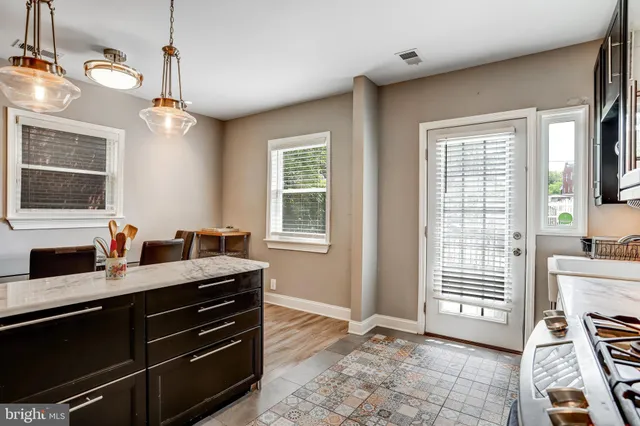 a bedroom with a bed and a cabinets