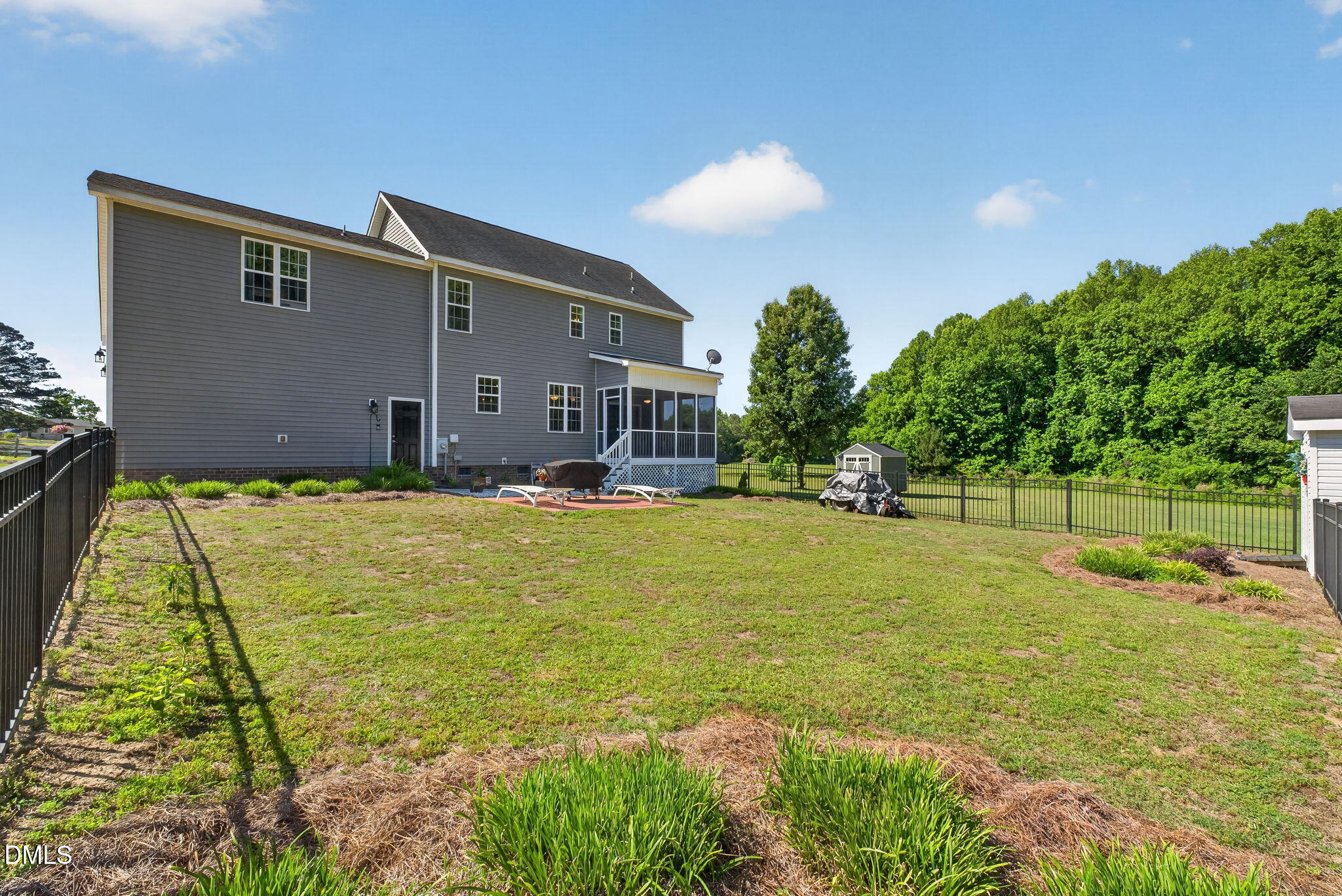 923 White Memorial Church Road Willow Spring, NC 27592 - Photo 37 of 46 a house view with swimming pool in front of it