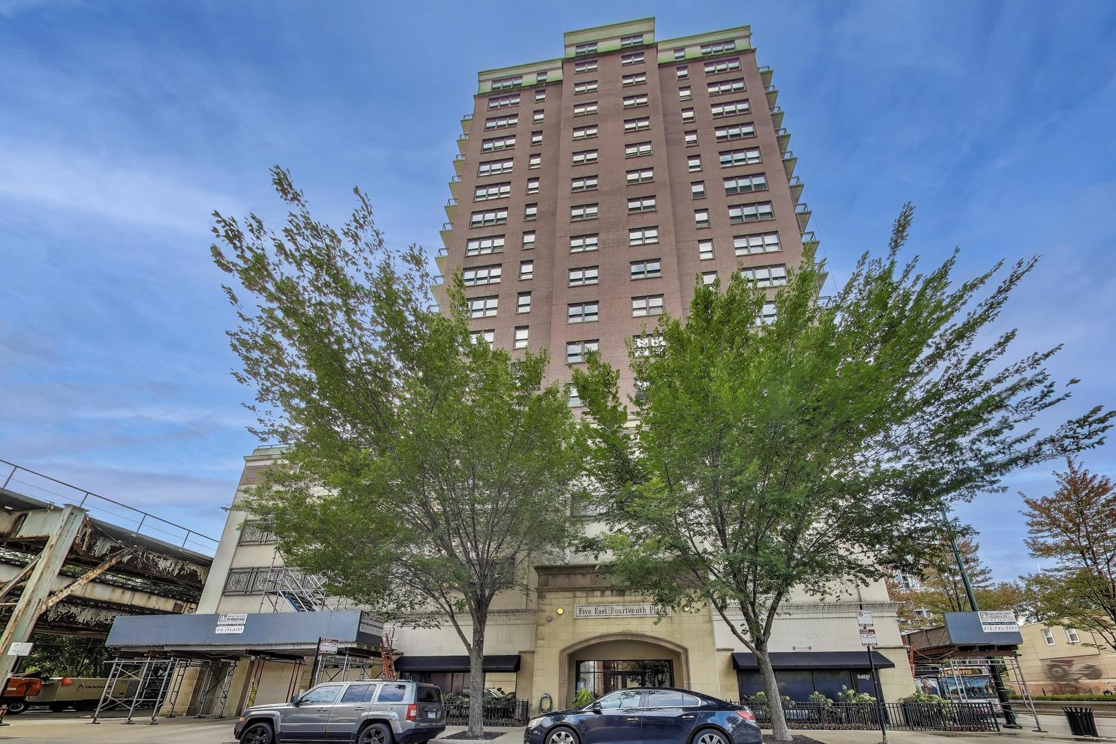 a front view of a building