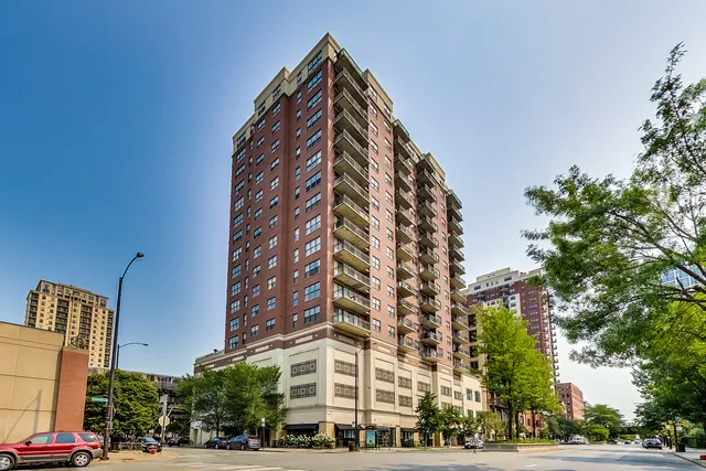 a front view of a building