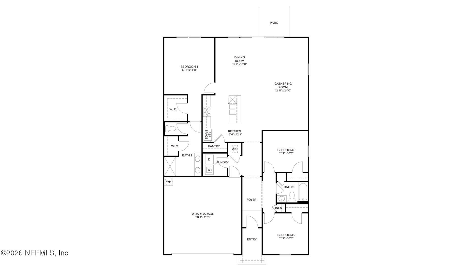 4142 Caper Tree Way Jacksonville, FL 32218 - Photo 2 of 50 a picture of a floor plan