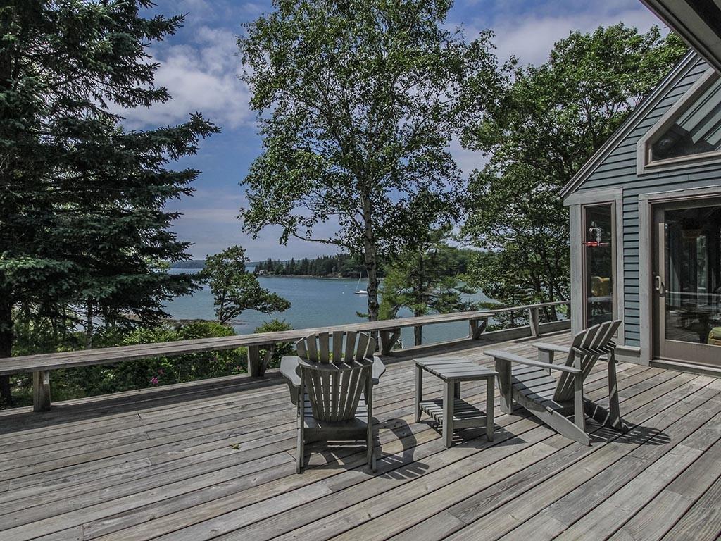 383 Harrington Road Pemaquid, ME 04558 - Photo 18 of 35 Deck off the kitchen and sunroom.