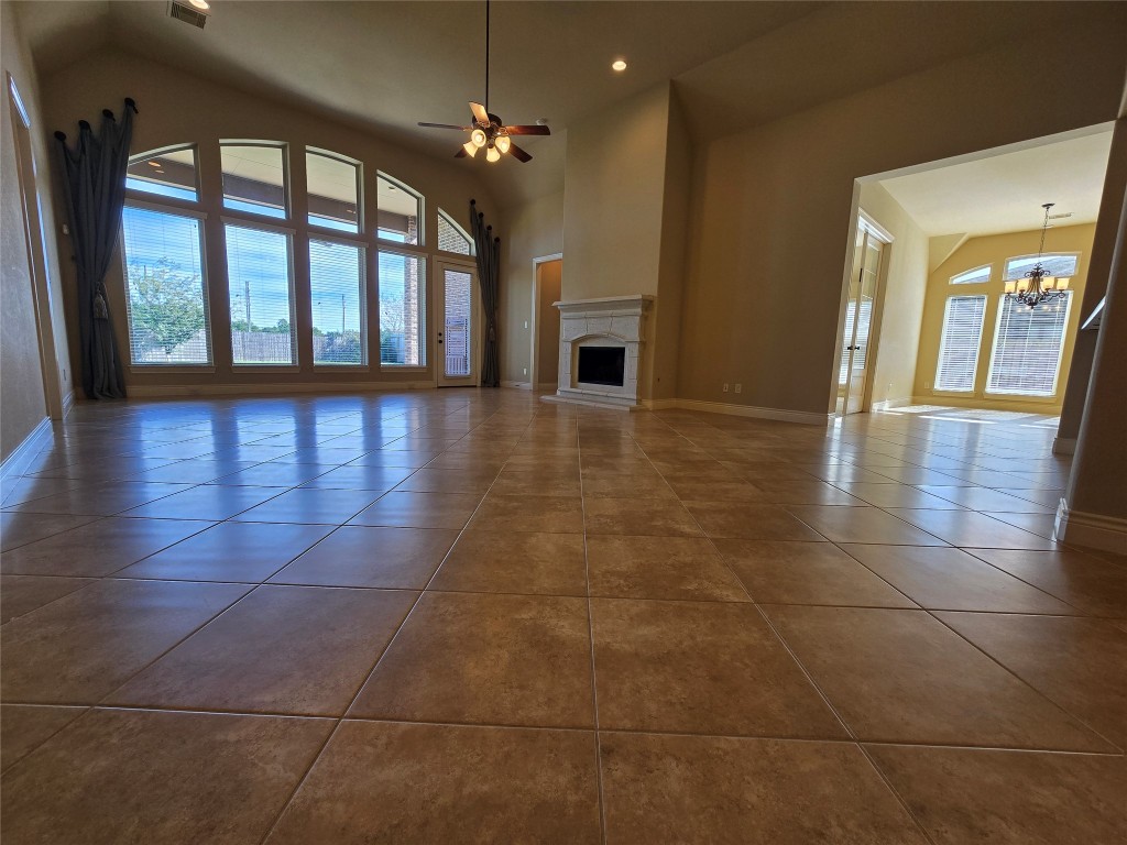 4311 Piper Shadow Lane Katy, TX 77494 - Photo 12 of 29 a view of livingroom with hardwood floor and a ceiling fan