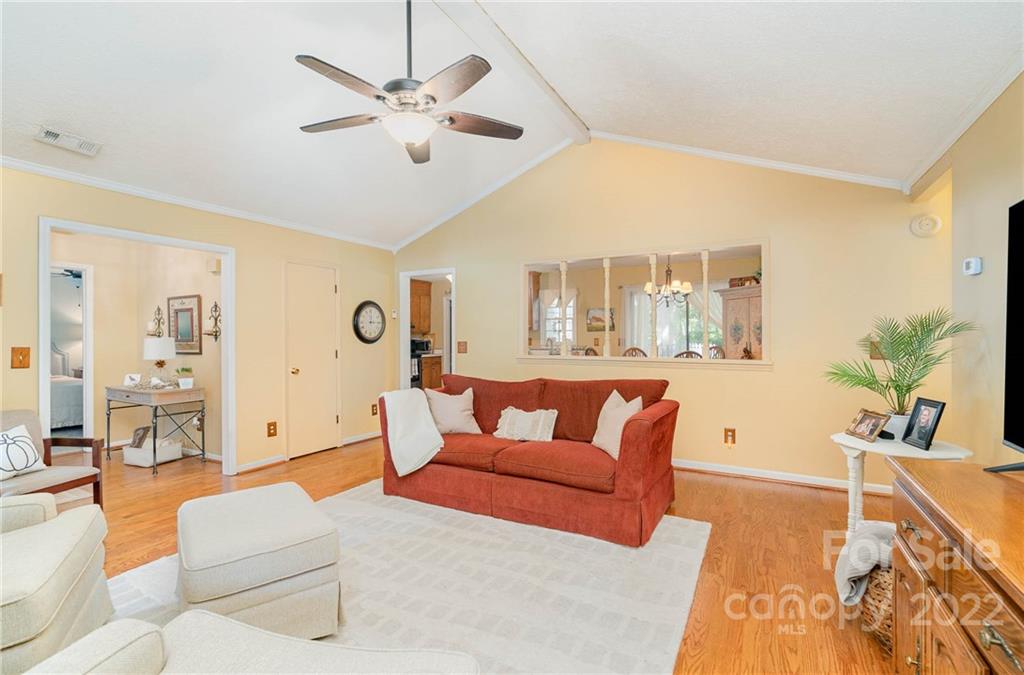 6901 Porterfield Road Charlotte, NC 28226 - Photo 12 of 30 a living room with furniture and a large window